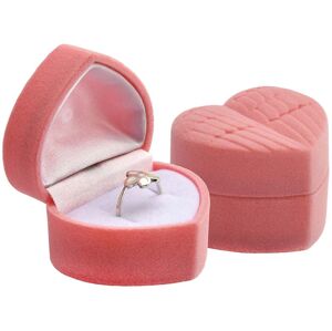 Zamatová krabička Srdce z lásky na prsteň, náušnice, prívesok IK060
